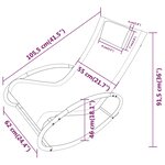 vidaXL Chaise longue avec oreiller acier et textilène gris
