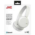 Jvc has35btwu deep bass bluetooth on ear headphones¦voice-assistant¦white