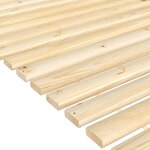 vidaXL Lattes de lit 90x200 cm bois de pin massif