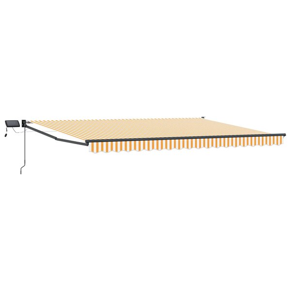 vidaXL Store rétractable manuel avec LEDs 4 5 × 3 m