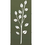 vidaXL Portant de bois chauffage vert olive 40x30x80 cm