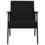 vidaXL fauteuil Noir 59 x 75 x 78 cm tissu