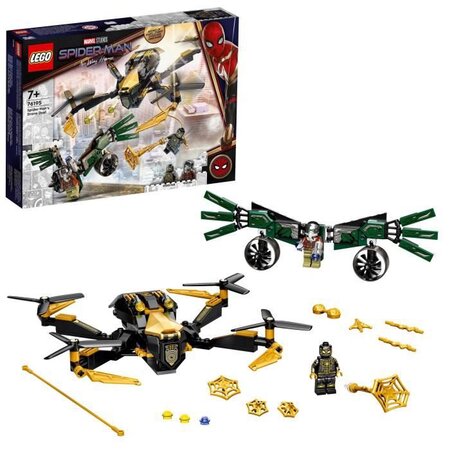 Lego 76195 marvel le drone de duel de spider-man kit de