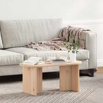 vidaXL Table basse Naturel 80 x 39 5 x 35 cm Bois de pin massif