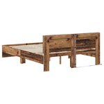 vidaXL Cadre de lit Bois Ancien 120 x 190 cm Bois d'ingénierie