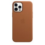 APPLE iPhone 12 Pro Max Coque en cuir avec MagSafe - Brun Selle