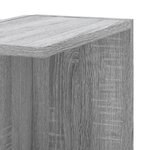 vidaXL Étagère d'angle murale sonoma gris bois d'ingénierie