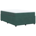 vidaXL Sommier à lattes de lit avec matelas vert foncé 120x190 cm