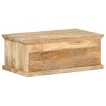 vidaXL Table basse avec porte 90x50x35 cm Bois de manguier solide