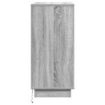 Table de chevet vidaXL avec LED Gris Sonoma 71x34 5x75 cm en bois reconstitué