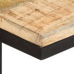 vidaXL Tables d'appoint 2 Pièces 31 5x24 5x64 5 cm Bois de manguier brut