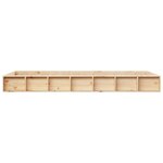 vidaXL Cadre de lit 100x200 cm Bois massif