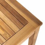 vidaXL Table de Jardin Naturel 95 x 45 x 40 cm Bois de teck solide