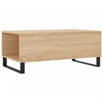 vidaXL Table basse Chêne sonoma 90x50x36 5 cm Bois d'ingénierie