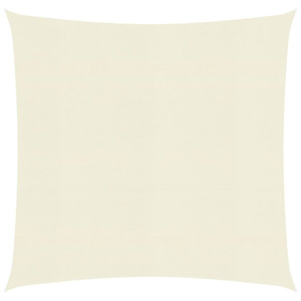 vidaXL Voile d'ombrage 160 g/m² Crème 4 5x4 5 m PEHD