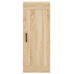 vidaXL Buffet haut Chêne sonoma 34 5x34x180 cm Bois d'ingénierie