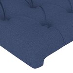 vidaXL Tête de lit à LED Bleu 103x16x78/88 cm Tissu