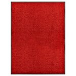 vidaXL Paillasson lavable Rouge 90x120 cm
