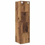 vidaXL Cabinet TV Bois ancien 37 x 37 x 142.5 cm Bois d'ingénierie
