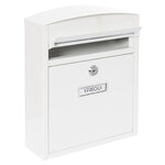 Boîte aux Lettres en Acier  Compact E5731  Anti-pluie  Blanc