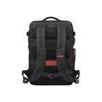 Hp omen 17.3 gaming backpack sac a dos gamer - etanche, compatible jusqu'a 17 pouces,  poches d'accessoires, noir/rouge