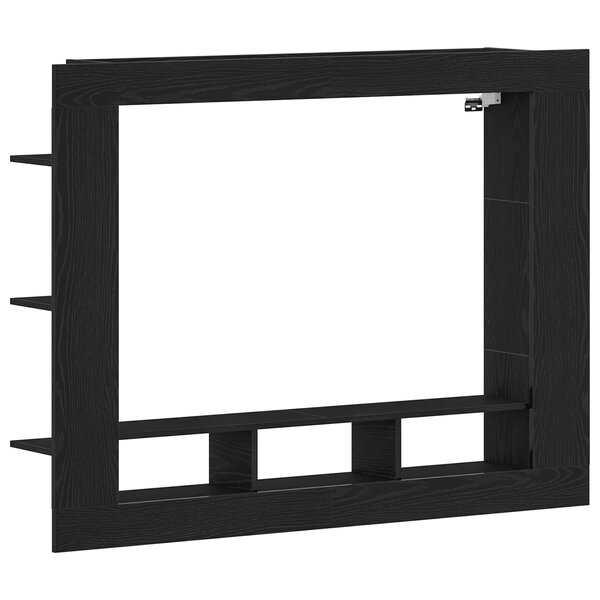 Meuble TV mural vidaXL Chêne noir 152x22x113 cm