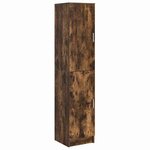 vidaXL Bureau avec rangement 2 Pièces Chêne fumé Bois d'ingénierie