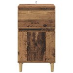 vidaXL Cabinet de chevet Bois ancien 40 x 35 x 70 cm Bois d'ingénierie