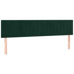 vidaXL Sommier à lattes de lit et matelas Vert foncé 200x200cm Velours