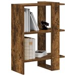 vidaXL Étagère Chêne fumé 52 x 25 x 71 5 cm Bois d'ingénierie