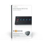Hub USB | 8 Ports | Alimentation USB 3.0 | QC3.0 | 5 Gbit/s