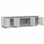 vidaXL Meuble TV avec LED Sonoma gris 180 x 38 x 49 cm