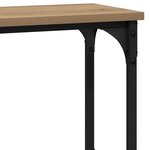 vidaXL Table console avec étagère Chêne artisanal 100 x 22 5 x 75 cm