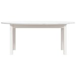 vidaXL Table basse Blanc 110x55x45 cm Bois massif de pin