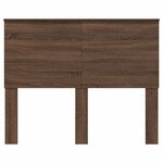 vidaXL Tête de lit Chêne brun 120 cm Bois d'ingénierie