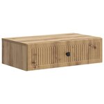 vidaXL Table d'appoint murale Chêne artisanal 59 x 34 5 x 17 cm