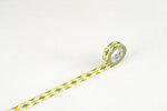 Masking tape mt 1 5 cm arlequin jaune et vert