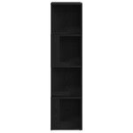 vidaXL Étagères d'angle Chêne noir 33 x 33 x 132 cm Bois d'ingénierie