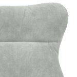 vidaXL fauteuil Gris clair 69 x 74 x 93 cm Velours