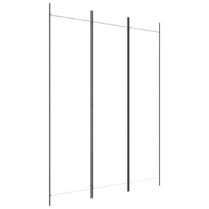 vidaXL Cloison de séparation 3 panneaux Blanc 150x200 cm Tissu
