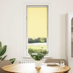 vidaXL Store enrouleur occultant jaune largeur du tissu 50 7 cm