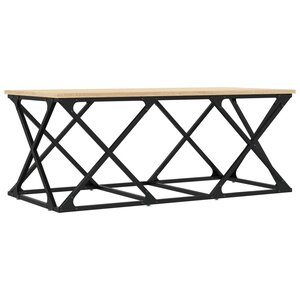vidaXL Table basse chêne sonoma 100x49x40 cm bois d'ingénierie
