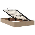 vidaXL Lit de Rangement Cappuccino 120 x 190 cm Cuir synthétique