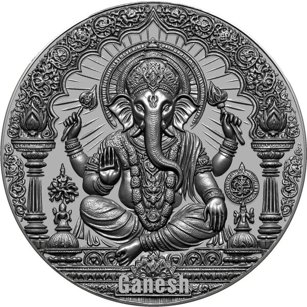 Pièce de monnaie en Argent 3000 Francs g 93.3 (3 oz) Millésime 2026 GANESH
