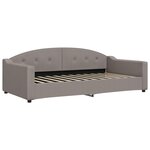 vidaXL Lit de repos taupe 100x200 cm tissu