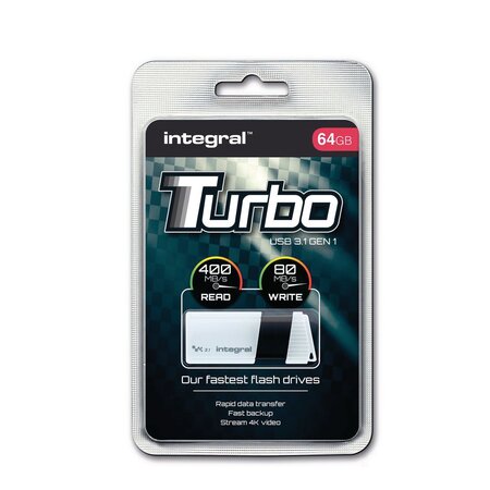Turbo - Clé USB 3.0 - 64 Go - Blanc