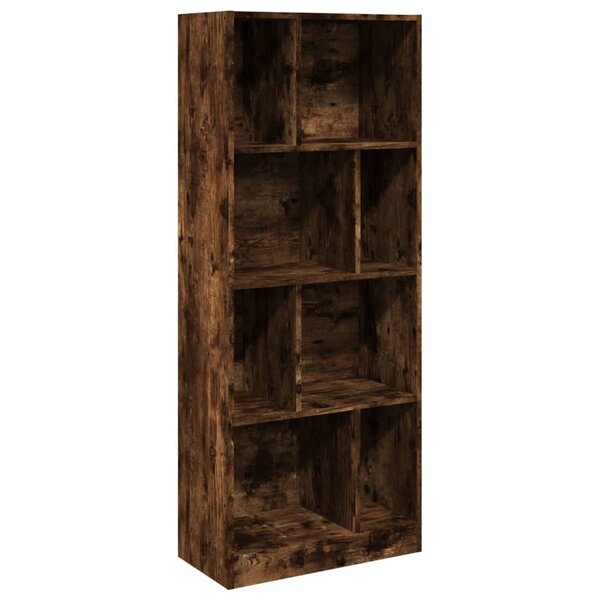 vidaXL Bibliothèque chêne fumé 57x28 5x141 cm bois d'ingénierie