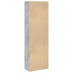 vidaXL Bibliothèque gris béton 60x30x189 cm bois d'ingénierie
