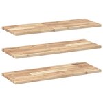 vidaXL Étagères flottantes 3 Pièces 100x30x2 cm acacia massif non traité