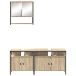 vidaXL Armoire de lavabo en chêne Sonoma 80x30x60 cm en bois d'ingénierie